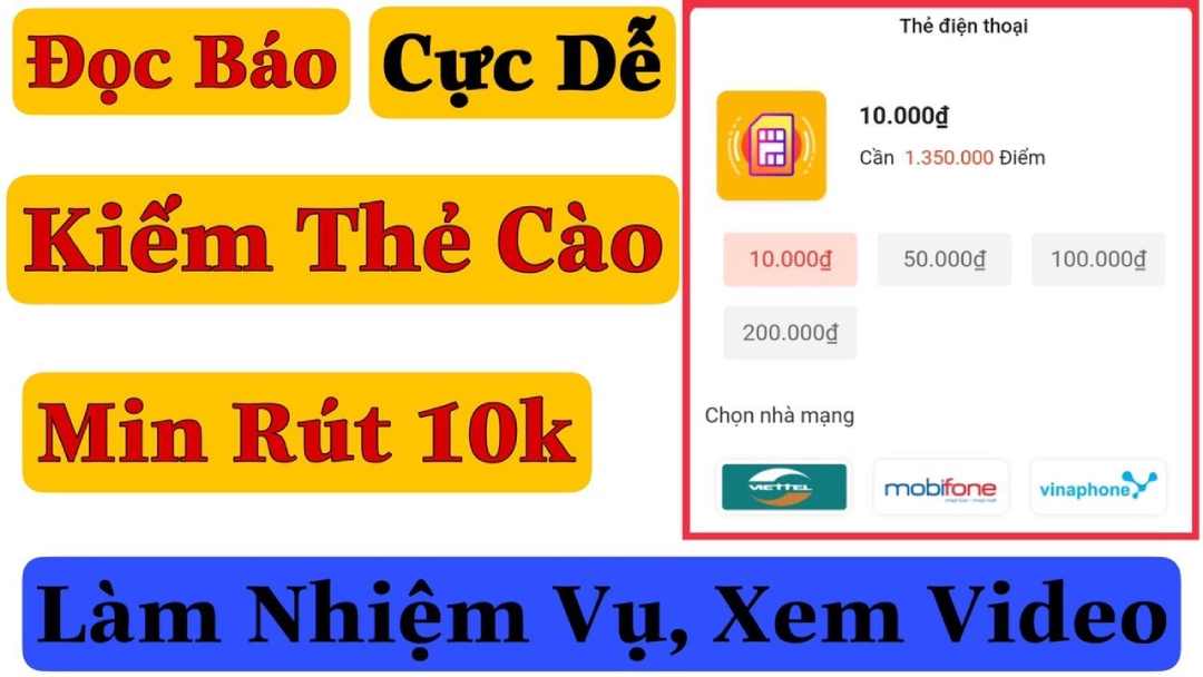 Nhận thẻ cào một cách dễ dàng với các app đọc báo hiện nay