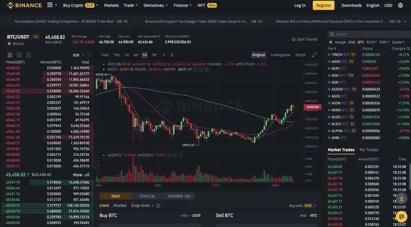 Binance là một trong những sàn bạn có thể giao dịch Octoin Coin