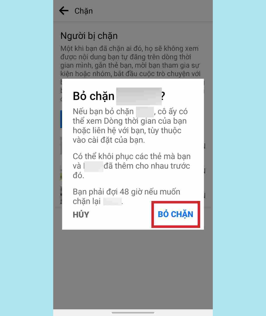 Cách bỏ chặn trên Facebook khá đơn giản 